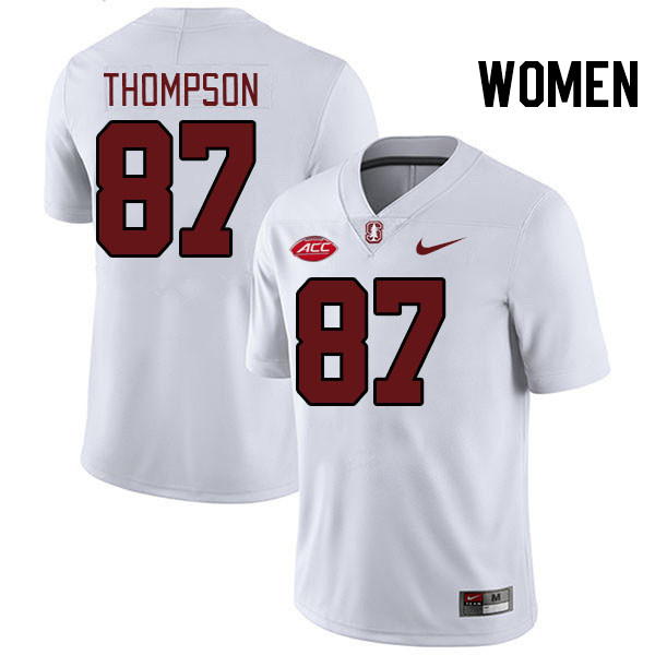 Women #87 Jason Thompson Stanford Cardinal 2024 ACC Conference College Football Jerseys Stitched-Whi